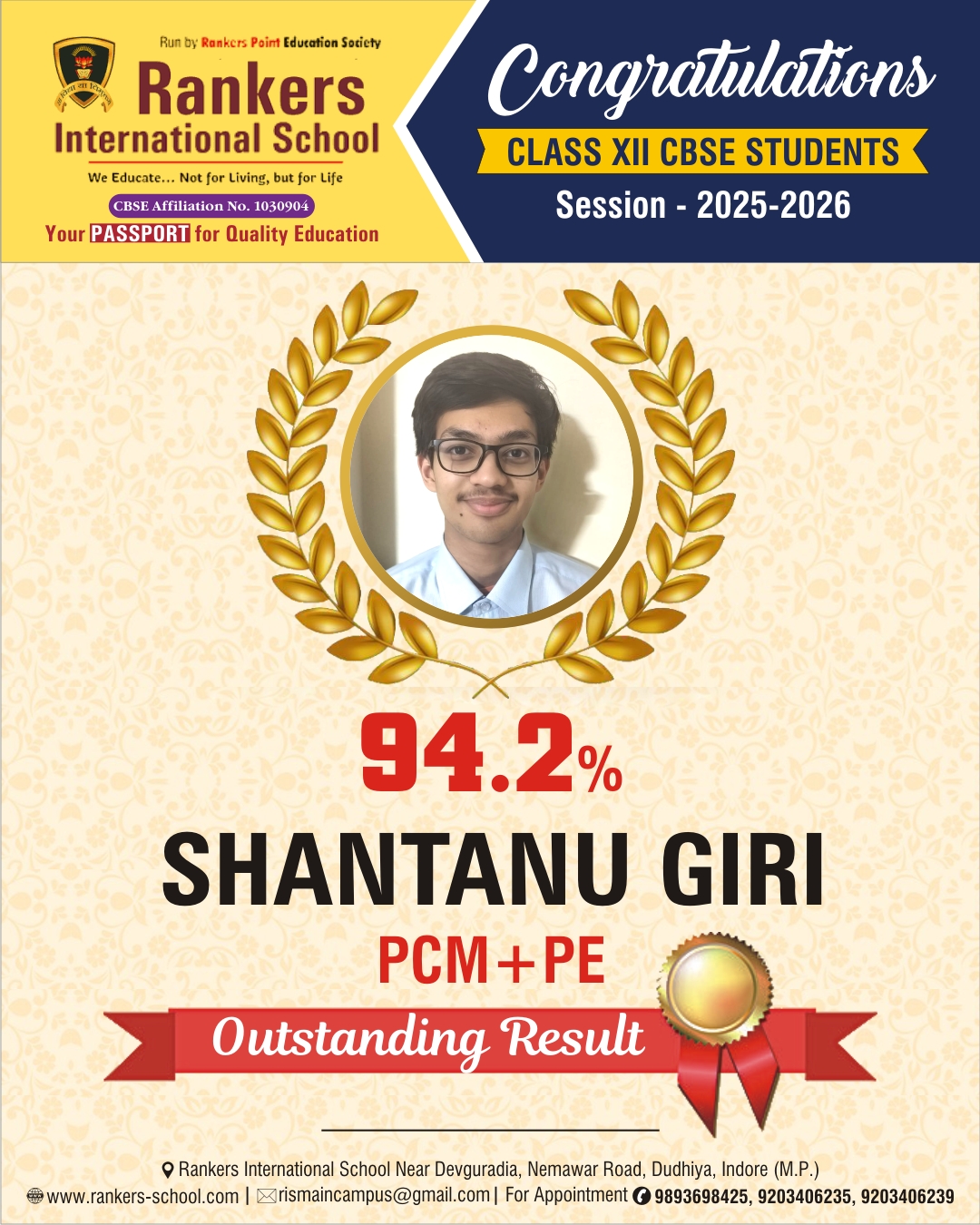 Shantanu Giri - 94.2%