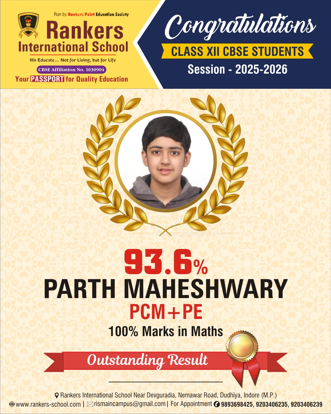 Parth Maheshwary - 93.6%